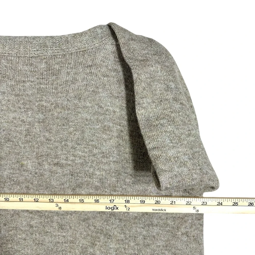 Shop Stevie Womens Oatmeal Heather Open Front Cardigan Sweater Large Pockets‎